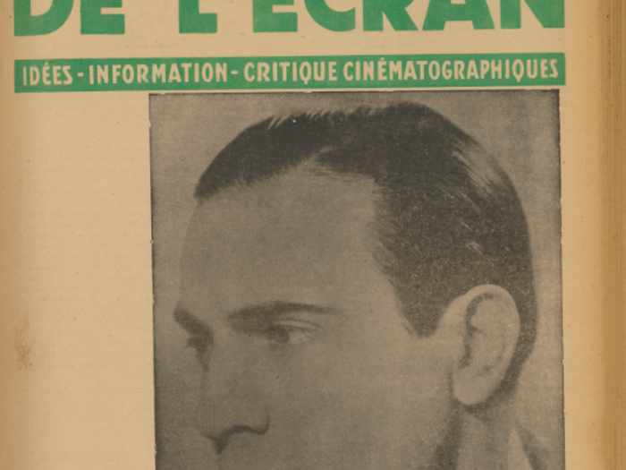 Tino Rossi en couverture de La Revue de l'écran n°411 B du 26 juin 1941