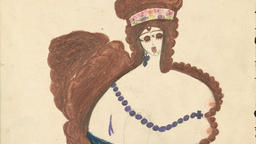 Tsarine, c. 1941, mine de graphite et pastel sur papier (22,5 x 29,7 cm) © Aloïse