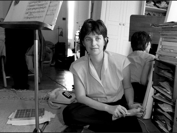 Portrait de Chantal Akerman, 1985 (photographie © Jean Ber – Fondation Chantal Akerman)