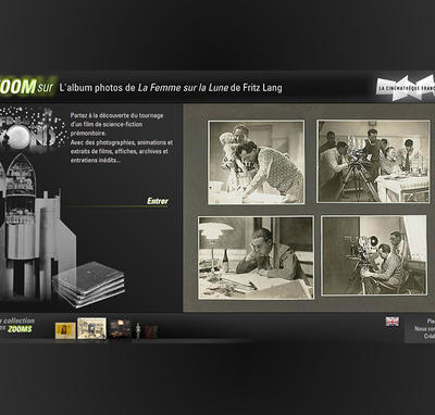 Zoom sur l'album photo de « La Femme sur la lune » de Fritz Lang