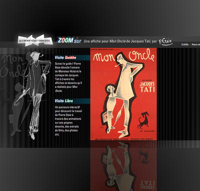 Zoom sur une affiche de « Mon oncle » de Jacques Tati par Pierre Étaix
