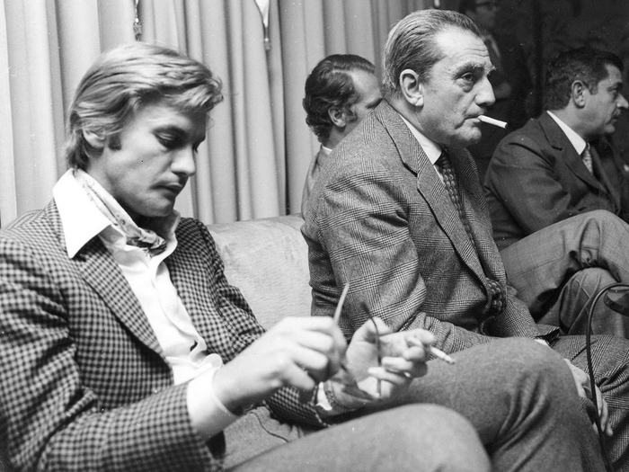 Helmut Berger et Luchino Visconti 