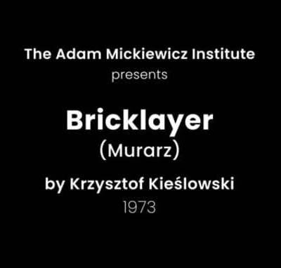 Présentation du Maçon (Krzysztof Kieślowski, 1973) par Michal Oleszczyk