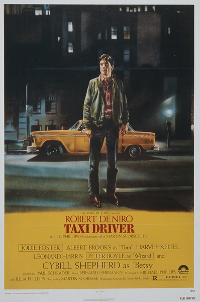 Affiche américaine de Taxi Driver par Guy Peellaert