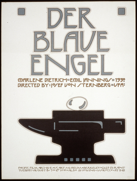 Affiche américaine pour Der Blaue Engel