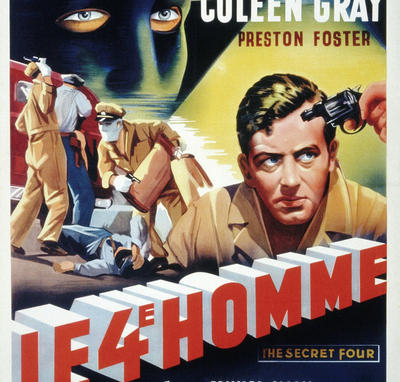 Affiche belge du « Quatrième homme » (Phil Karlson, 1952)