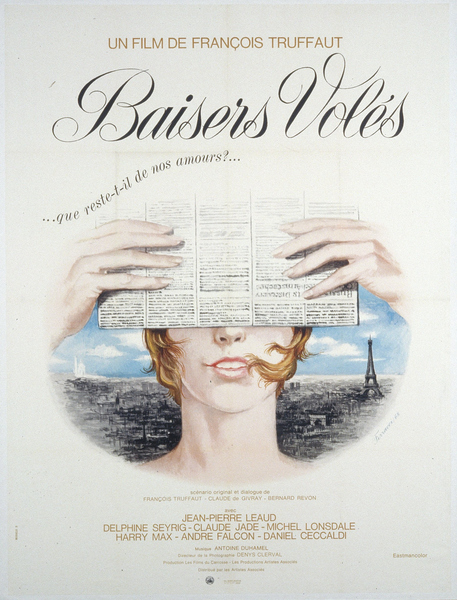 Affiche de « Baisers volés » (François Truffaut, 1968) - La Cinémathèque  française