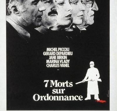 Affiche de « Sept morts sur ordonnance » (Jacques Rouffio, 1975)