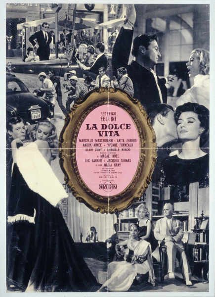 Affiche italienne de « La Dolce vita » (Federico Fellini, 1959) - La  Cinémathèque française