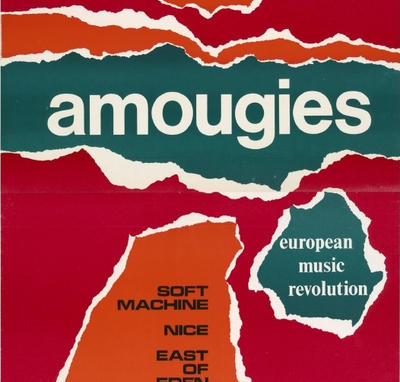 Affiche d'« Amougies – European Music Revolution » (Jérôme Laperrousaz, Jean-Noël Roy, 1969)