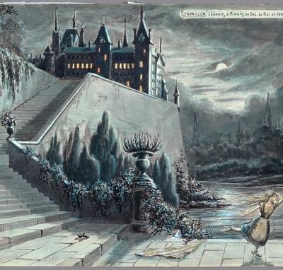 Maquette de décor pour « Cendrillon ou la pantoufle merveilleuse » (Georges Méliès, 1912)