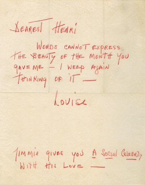 Correspondance Louise Brooks Henri Langlois