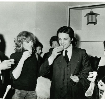 Photographie de la soirée d'ouverture de l'hommage au cinéma japonais, Cinémathèque française, 1974