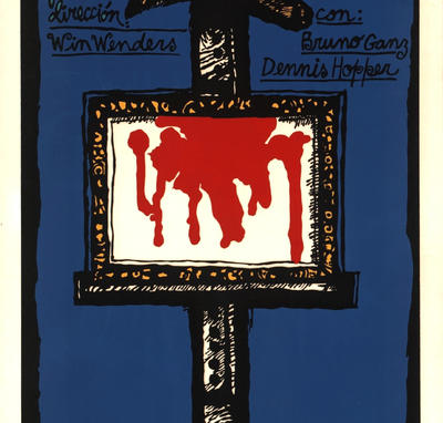 Affiche cubaine de « L'Ami américain » (Wim Wenders, 1976)
