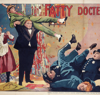 Affiche française de « Fatty docteur » (Roscoe 'Fatty' Arbuckle, 1917)