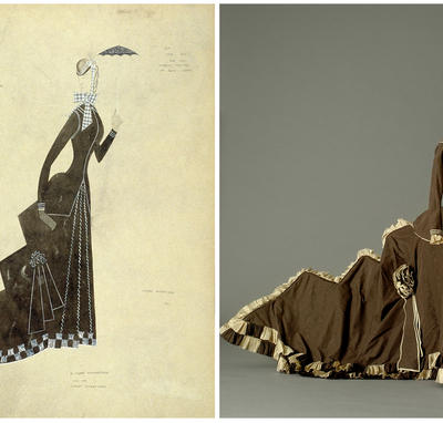 Maquette et costume de « Nana » (Jean Renoir, 1925) par Claude Autant-Lara.