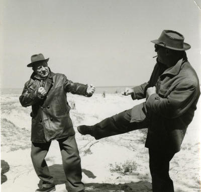 Photographie de tournage du « Sang à la tête » (Gilles Grangier, 1956)