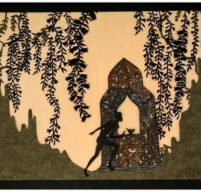 Dessin de Lotte Reiniger pour « Les Aventures du prince Ahmed » (1926)