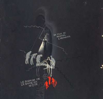 Maquette d'affiche pour « Le Parfum de la dame en noir » (Marcel L'Herbier, 1931)