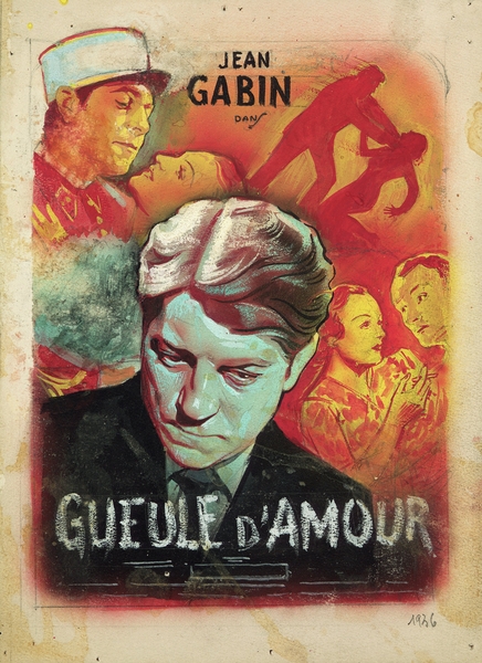 Maquette d'affiche pour Gueule d'amour (Grémillon)