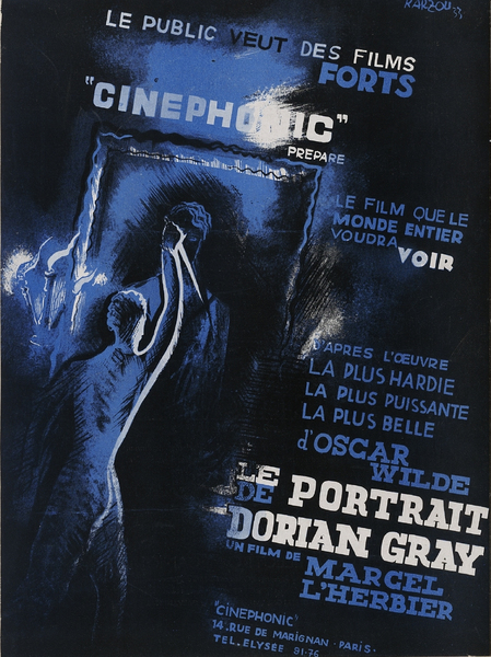 Maquette d'affiche pour Le Portrait de Dorian Gray