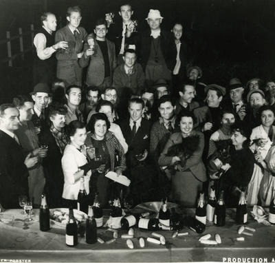 Photographie de tournage des « Bas-fonds » (Jean Renoir, 1936)