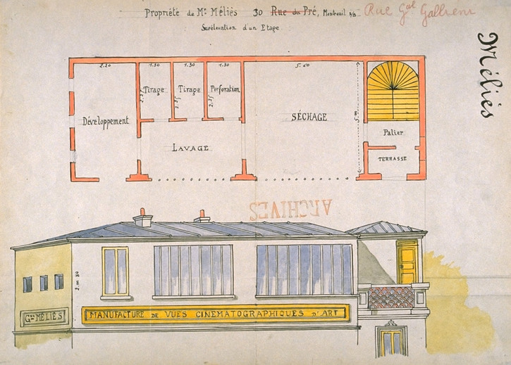 Plan du Studio B Méliès