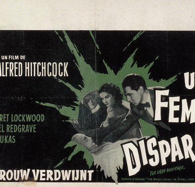 Affiche belge d'« Une femme disparaît » (Alfred Hitchcock, 1938)