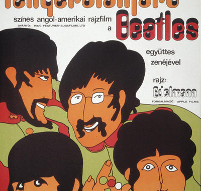 Affiche hongroise de « Yellow Submarine » (George Dunning, 1968)