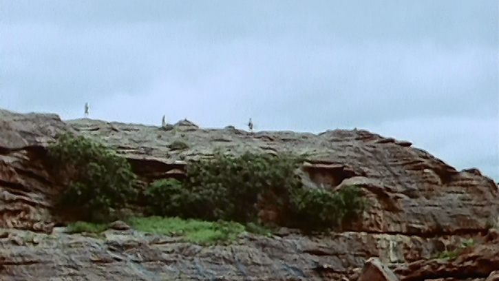 Cimetière dans la falaise