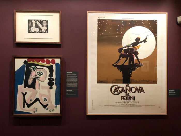 Exposition Quand Fellini rêvait de Picasso - scénographie