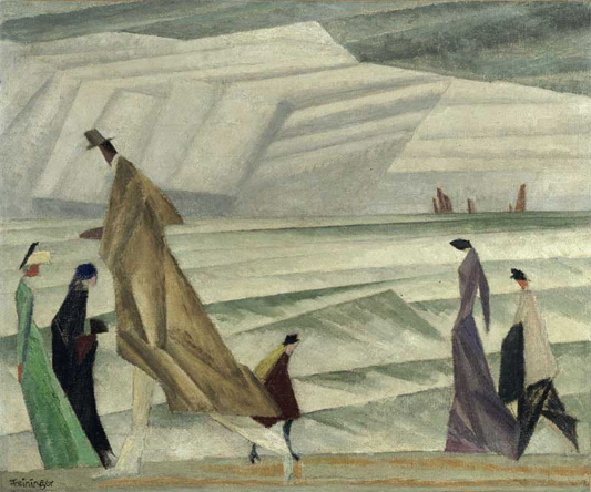 Am Strande (Sur la plage), de Lyonel Feininger