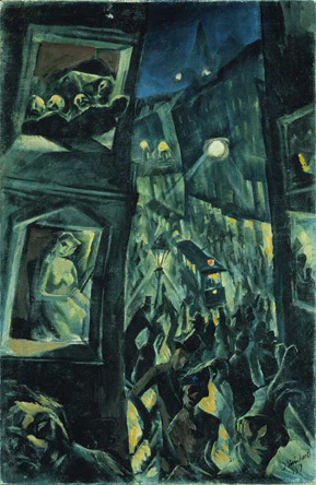 La ville, tableau de Jakob Steinhardt, 1913