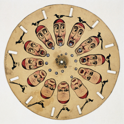 Phénakistiscope Authentique D'Alph. Giroux (1833) - Disque Optique 'Le Diable' - Pré-cinéma