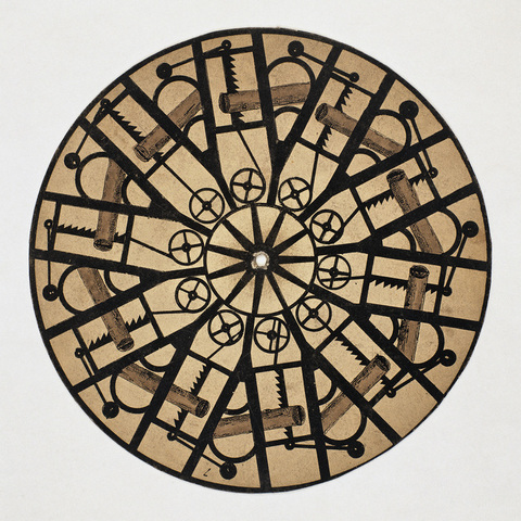 Phénakistiscope Authentique Alph. Giroux 1833 - Disque Optique Ballon Et Cerceau