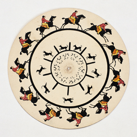 Phénakistiscope : Authentique Disque Optique par Alph. Giroux 1833 : La