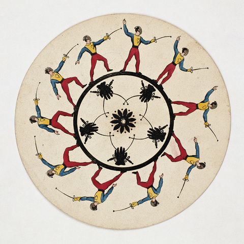 Phénakistiscope Authentique Alph. Giroux 1833, Disque Optique Le Violoncelle, Collection