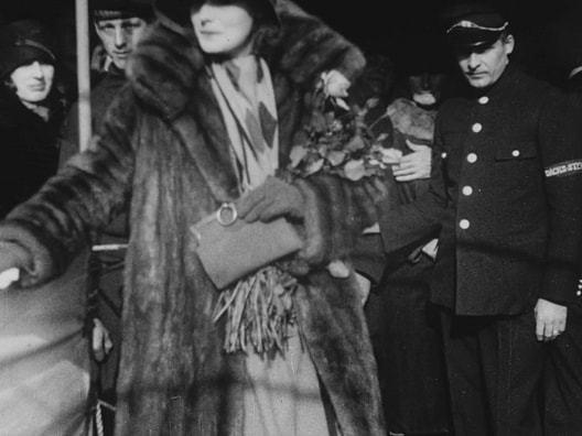 Avec Greta Garbo à bord du navire de la Swedish American Line
