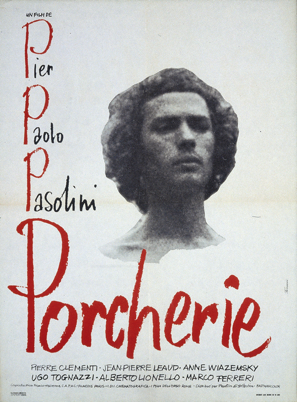 Affiche de Porcherie (Pier Paolo Pasolini, 1969) © ADAGP Paris, 2019