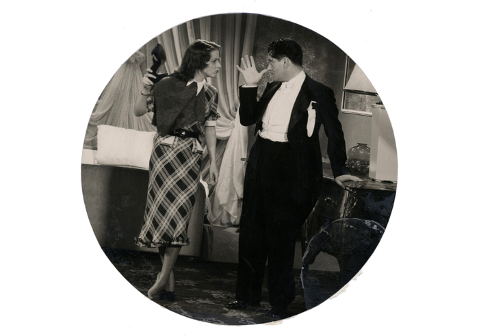 Rebelle et clownesque face à son partenaire Albert Préjean dans "Quelle drôle de gosse" (Léo Joannon, 1935)