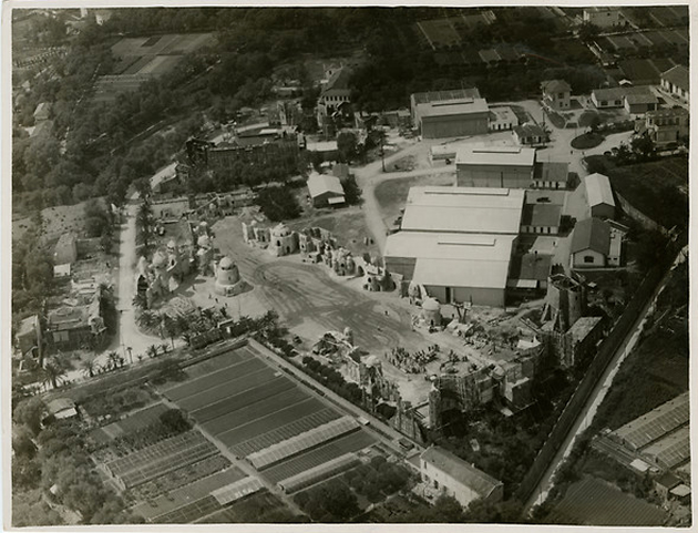 Vue aérienne des studios de la Victorine vers 1930